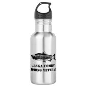 Alaska Combat Fishing Veteran Trinkflasche (Vorderseite)