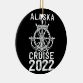 Alaska Cruise 2022 gehoben Keramik Ornament (Rechts)