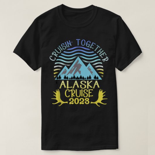 Alaska Cruise 2023 Familien- oder Gruppenurlaub T-Shirt (Design vorne)
