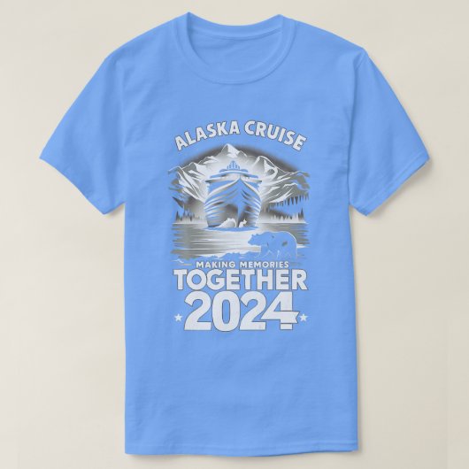 Alaska Cruise 2024 Matching Family Friends TShirt (Design vorne)