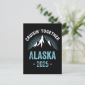 Alaska Cruise 2025 Familienurlaub Postkarte (Stehend Vorderseite)