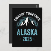 Alaska Cruise 2025 Familienurlaub Postkarte (Vorne/Hinten)
