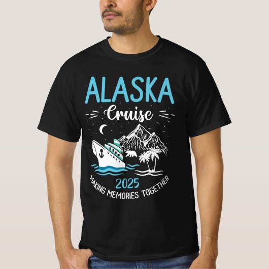 Alaska Cruise 2025 Matching Family Friends T-Shirt (Vorderseite)