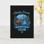 Alaska Cruise 2026 Making Memories Together Design Karte (Gelbe Blume)