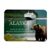 Alaska Cruise Bär Personalisiert Magnet (Horizontal)
