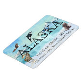 Alaska Cruise Cruising Custom Bear Moose Large Magnet (Linke Seite)