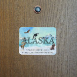 Alaska Cruise Custom Bären Moose Snow Magnet<br><div class="desc">Dieses Design kann in dem Bereich personalisiert werden, der durch das Ändern des Fotos und/oder Textes zur Verfügung gestellt wird. Sie können auch angepasst werden, indem Sie auf Vorlage personalisieren klicken und dann auf die Schaltfläche klicken, um weitere Optionen anzupassen, um die Hintergrundfarbe zu löschen oder zu ändern, Text hinzuzufügen,...</div>