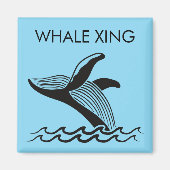 Alaska Cruise Door Decor | Whale Crossing Magnet (Vorne)