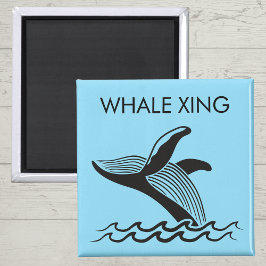 Alaska Cruise Door Decor | Whale Crossing Magnet