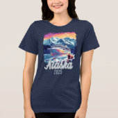 Alaska Cruise Group Bärenschiff Tri-Blend Shirt (Vorderseite)