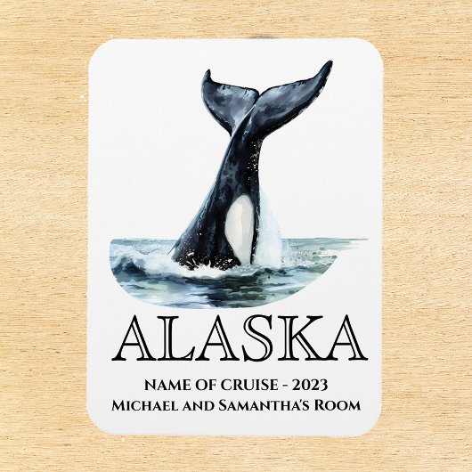 Alaska Cruise Orca Schwanz Magnet