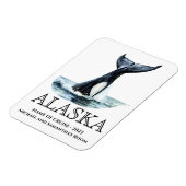 Alaska Cruise Orca Schwanz Magnet (Linke Seite)