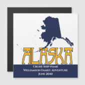 Alaska Cruise Ship Cabin Door Marker Magnetkarte (Vorne/Hinten)