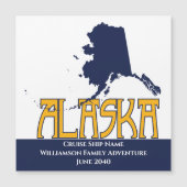 Alaska Cruise Ship Cabin Door Marker Magnetkarte (Vorderseite)