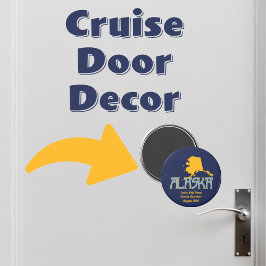 Alaska Cruise Ship Cabin Door Marker Personalisier Magnet