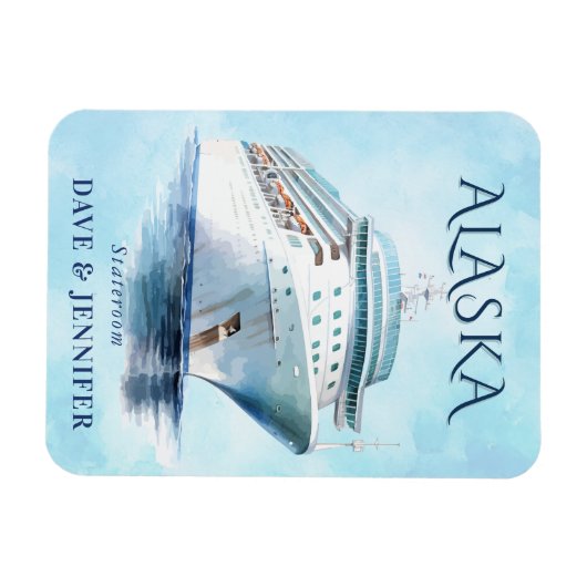 Alaska Cruise Ship Stateroom Magnet (Horizontal)