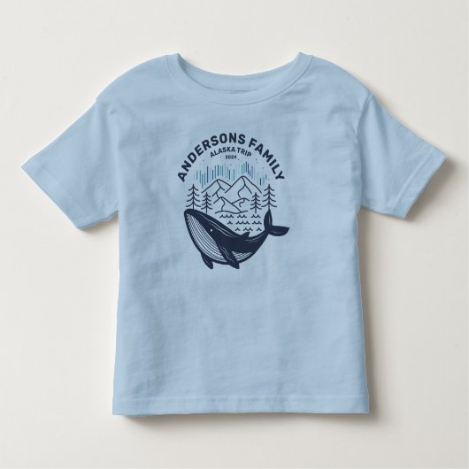 Alaska Cruise Trip Custom Family Matching Group Kleinkind T-shirt (Vorderseite)