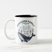 Alaska Cruise Trip Custom Family Matching Group Zweifarbige Tasse (Links)