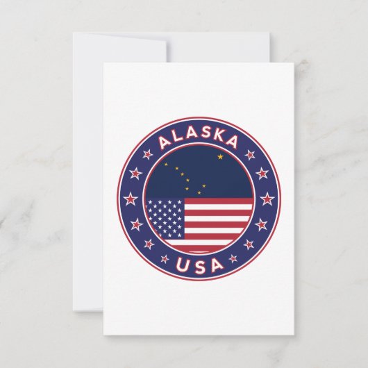 Alaska Dankeskarte (Vorderseite)