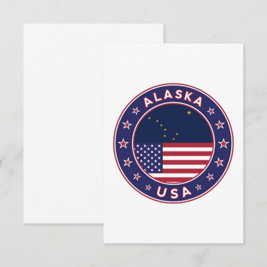 Alaska Dankeskarte (Vorne/Hinten)