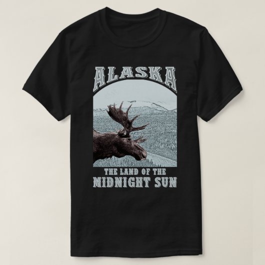 Alaska, das Land der Mitternachtssonne T-Shirt (Design vorne)