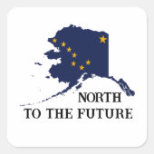 Alaska Day Quadratischer Aufkleber (Vorderseite)