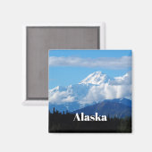 Alaska Denali Mountain Landschaft Foto Magnet (Vorderseite/Rückseite)