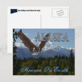 Alaska Denali Nationalpark Mount McKinley Card Postkarte (Vorne/Hinten)