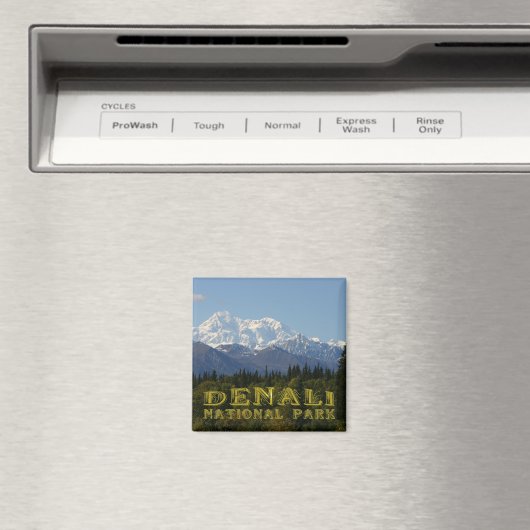 Alaska Denali Nationalpark Mount McKinley Magnet (In Situ (Geschirrspüler))