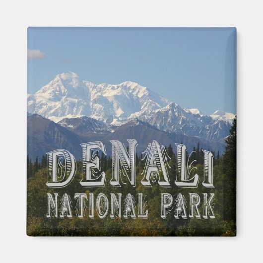 Alaska Denali Nationalpark Mount McKinley Magnet (Vorne)