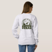 Alaska. Denali Nationalpark und Konserve Sweatshirt (Schwarz voll)