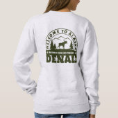 Alaska. Denali Nationalpark und Konserve Sweatshirt (Rückseite)