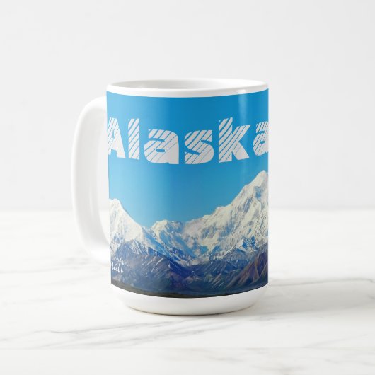 Alaska Denali Souvenir Tasse (Vorderseite Links)