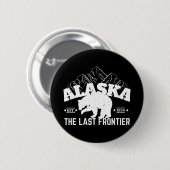 Alaska der letzte Pollenbär an der Grenze Button (Vorne & Hinten)