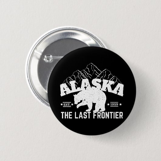 Alaska der letzte Pollenbär an der Grenze Button (Vorne & Hinten)