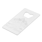 Alaska der letzte Pollenbär an der Grenze Geldbeutel Flaschenöffner (Rückseite Schrägansicht)