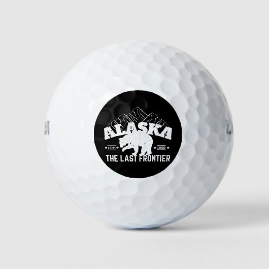 Alaska der letzte Pollenbär an der Grenze Golfball (Vorderseite)