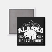 Alaska der letzte Pollenbär an der Grenze Magnet (Vorderseite/Rückseite)