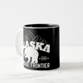 Alaska der letzte Pollenbär an der Grenze Zweifarbige Tasse (Vorderseite Links)