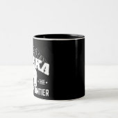 Alaska der letzte Pollenbär an der Grenze Zweifarbige Tasse (Mittel)