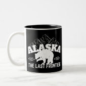 Alaska der letzte Pollenbär an der Grenze Zweifarbige Tasse (Links)