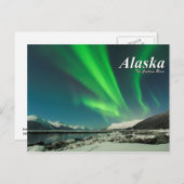 Alaska Der Vorhang steigt Postkarte (Vorne/Hinten)
