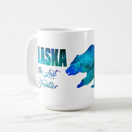 Alaska die letzte Grenze - 15 oz. Tasse (Vorderseite Links)