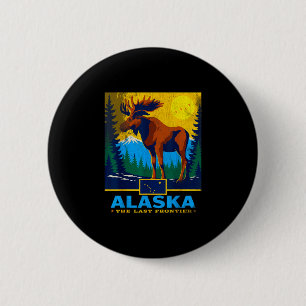 Alaska die letzte Grenze Elch Wildtier Reise Button