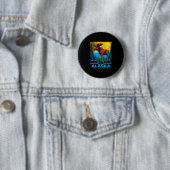 Alaska die letzte Grenze Elch Wildtier Reise Button (Beispiel)