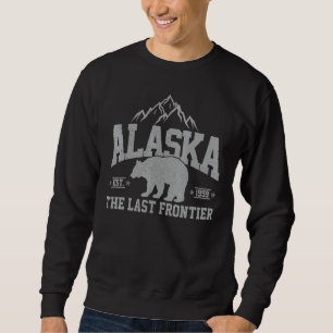 Alaska Die letzte Grenze EST 1959 Grizzly Bär Mou Sweatshirt