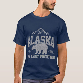 Alaska die letzte Grenze EST 1959 Grizzly Bär T-Shirt