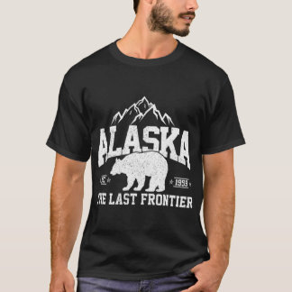 Alaska die letzte Grenze EST 1959 Grizzly Bear Mou T-Shirt