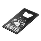 Alaska, die letzte Grenze Geldbeutel Flaschenöffner (Vorderseite Schrägansicht)