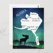 Alaska, die letzte Grenze Postkarte (Vorne/Hinten)